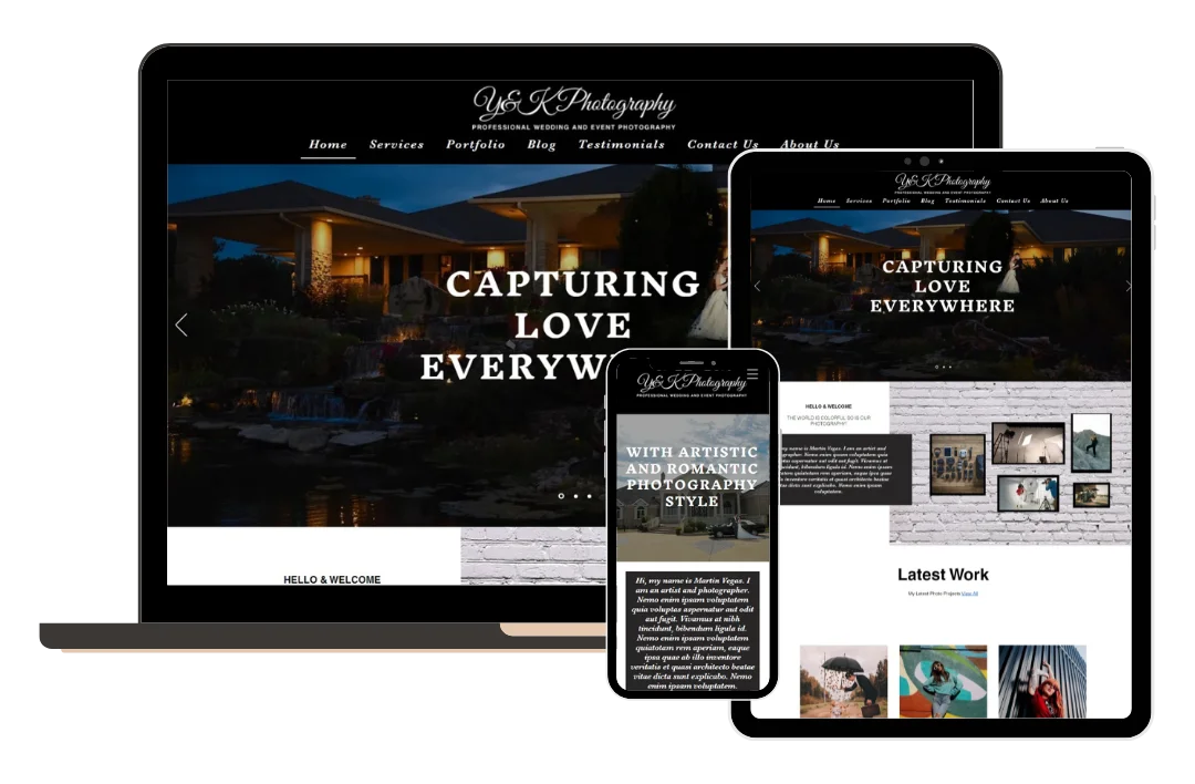 Leona Photography Website Template