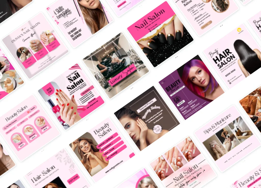 Beauty Salon Social Media Templates