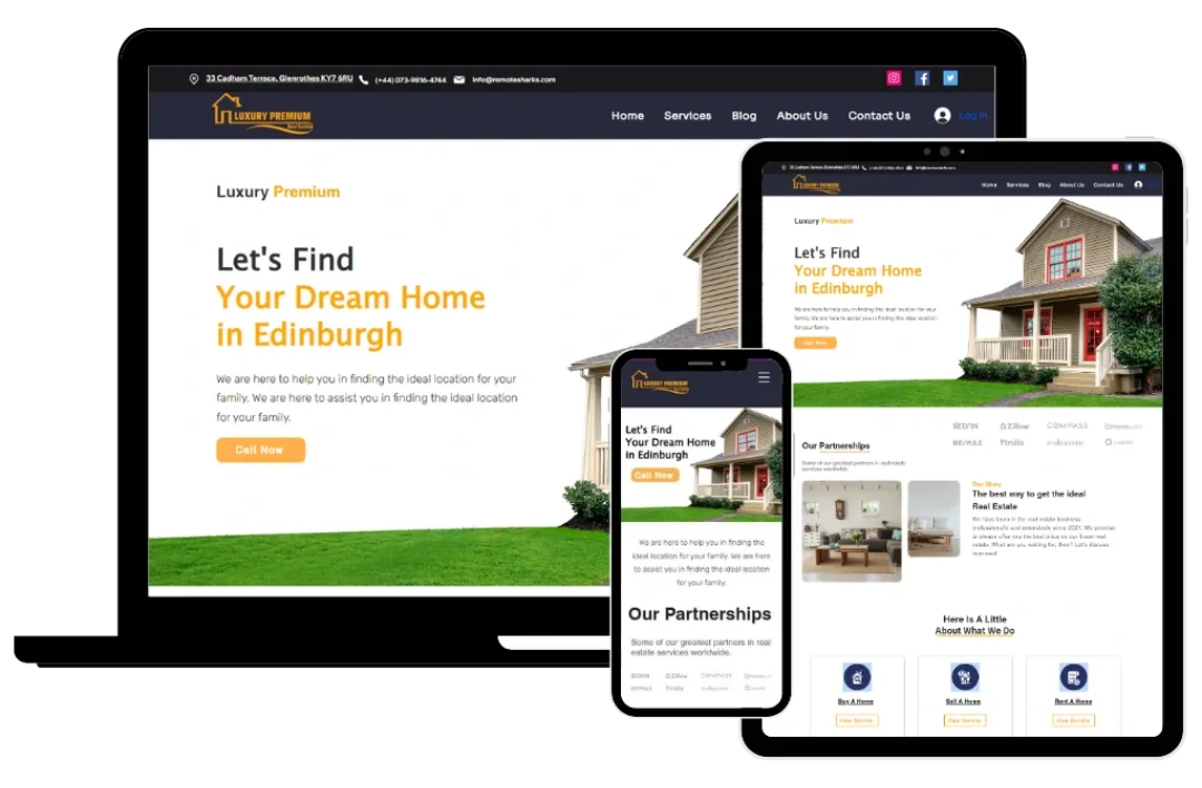 Wix Real Estate Website Design