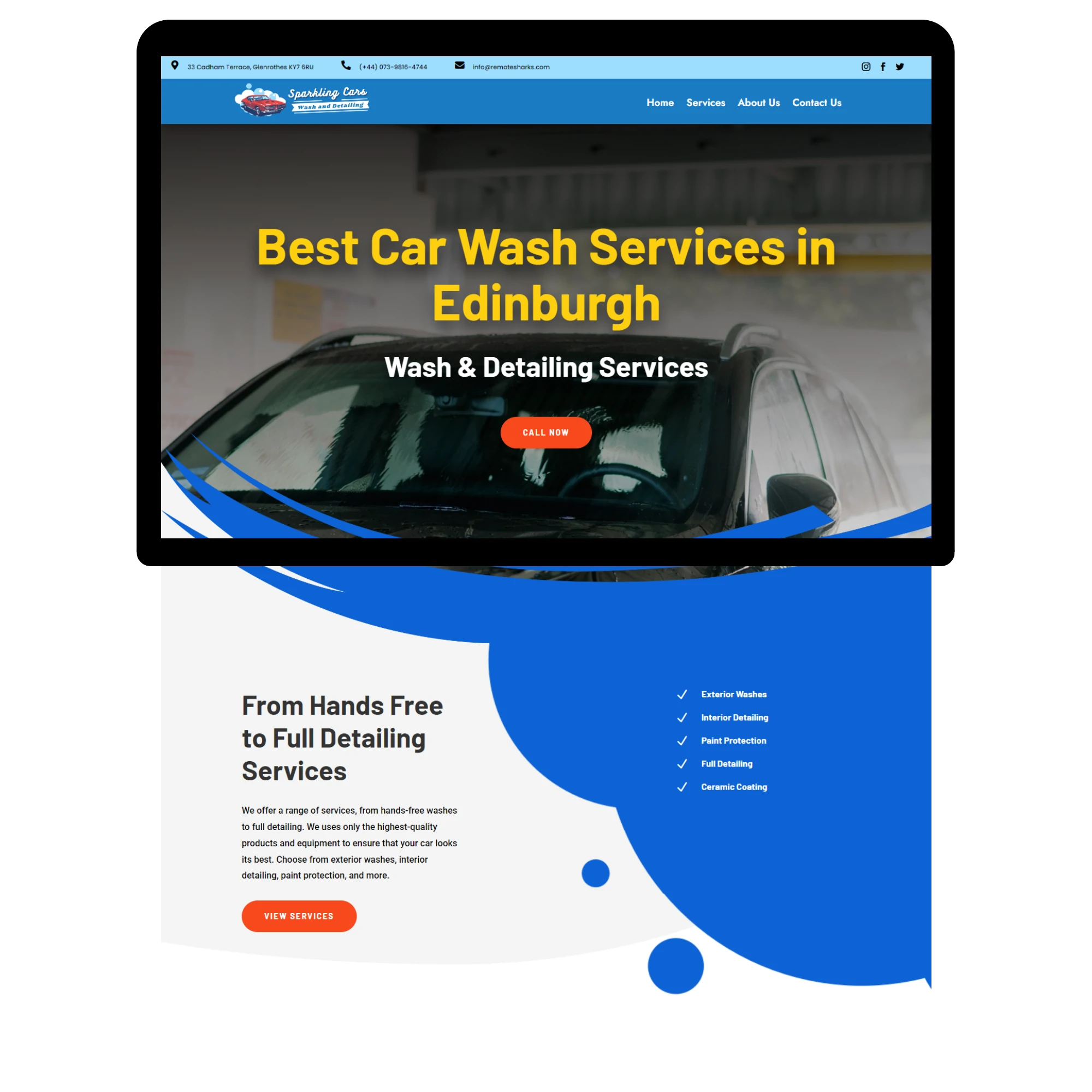Wordpress-Design-Car-Wash-Template Wordpress Design Car Wash Template
