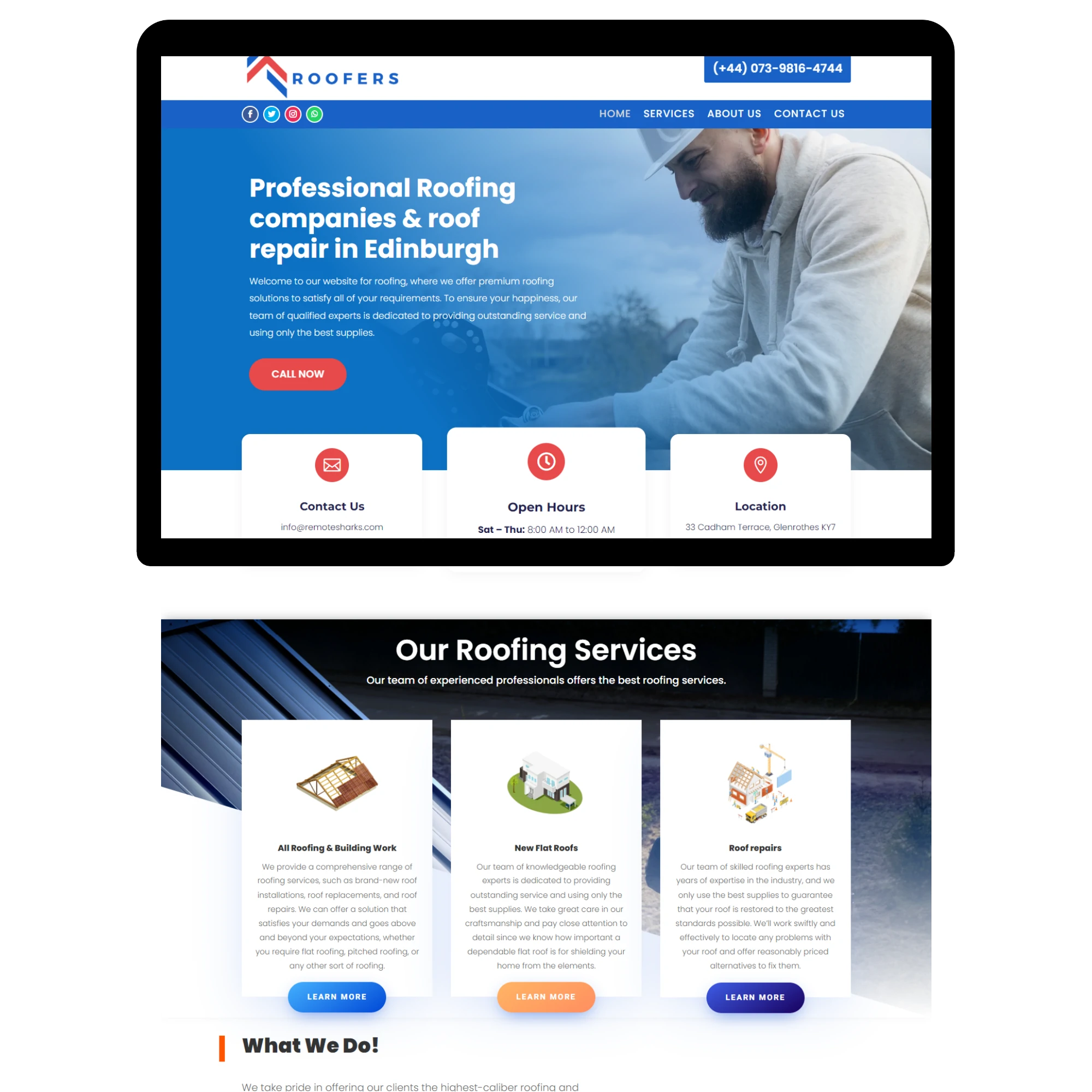 Wordpress-Design-Roofer-Service-Template Wordpress Design Roofer Service Template