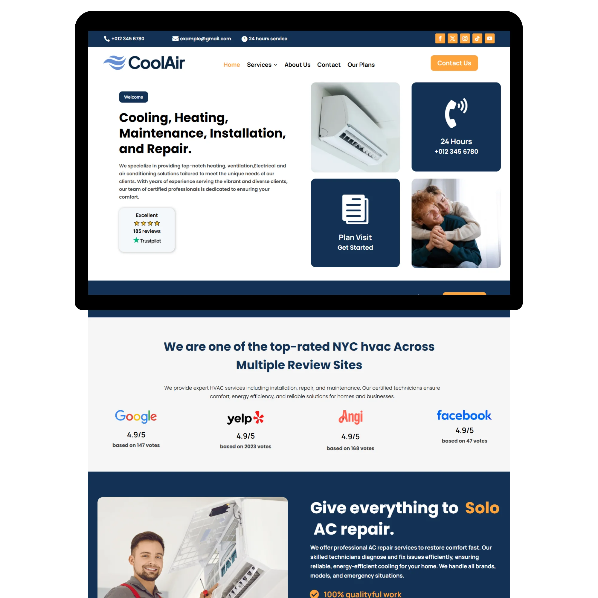 Wordpress-Design-HVAC-Template Wordpress Design HVAC Template