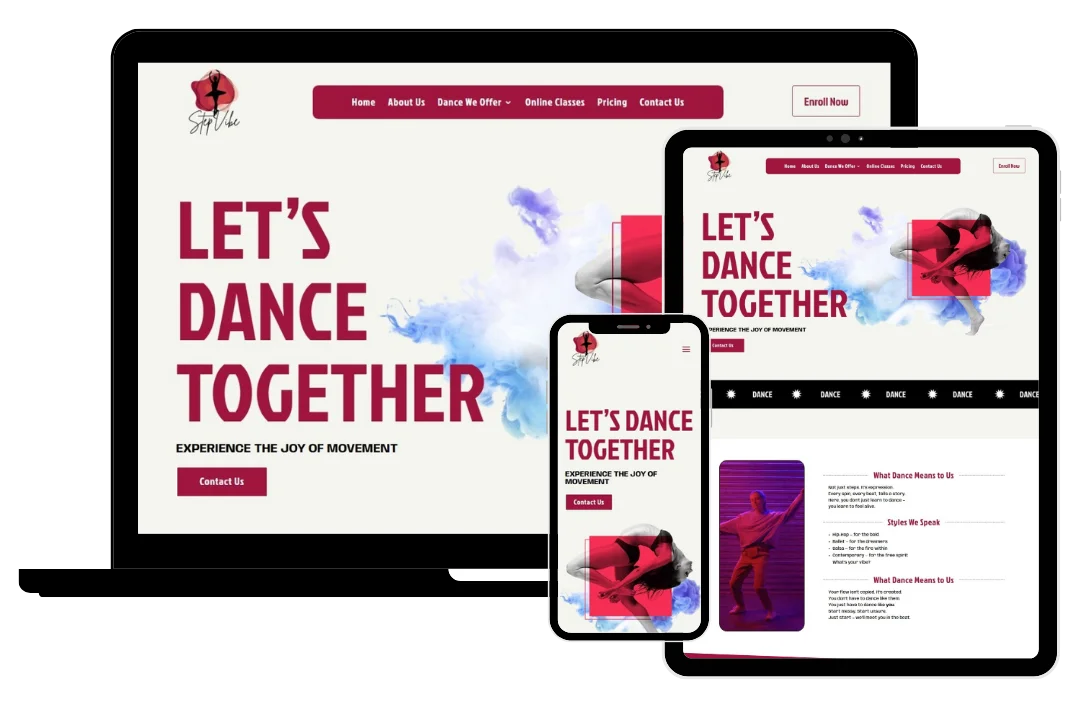 Dance-Studio-WordPress-Website Dance Studio WordPress Website