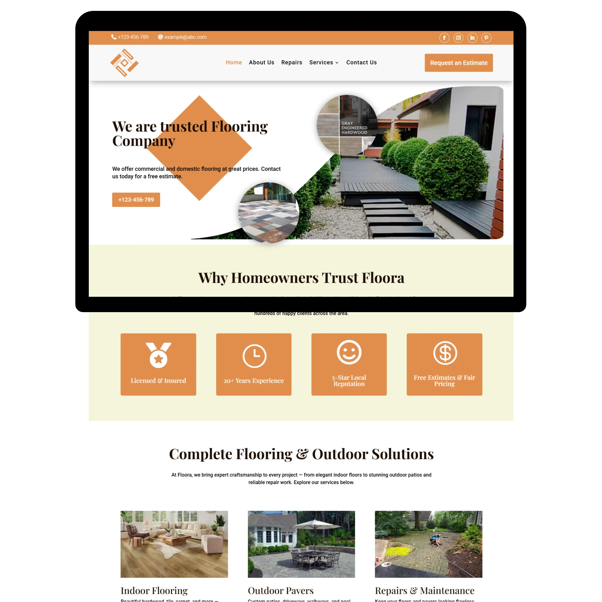 Wordpress-Design-Flooring-Template Wordpress Design Flooring Template