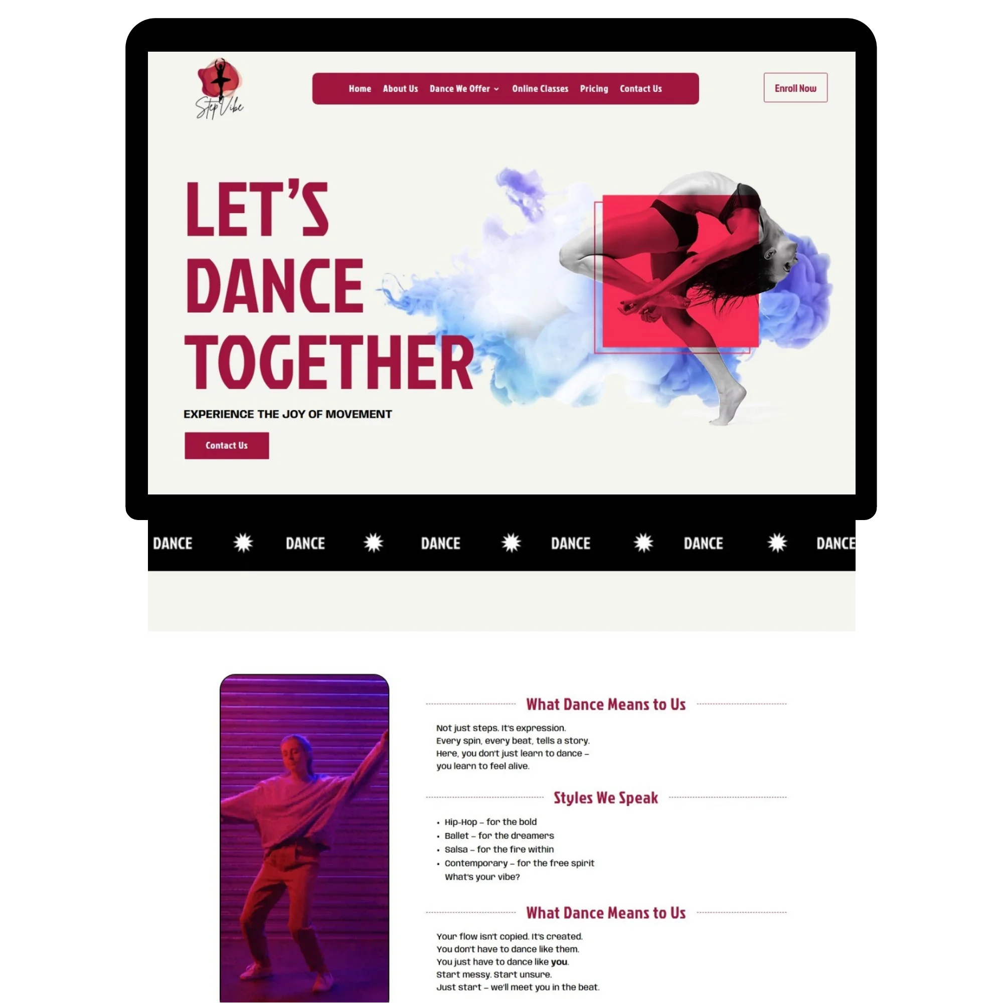 Wordpress-Website-Design-for-Dance-Studio Wordpress Website Design for Dance Studio