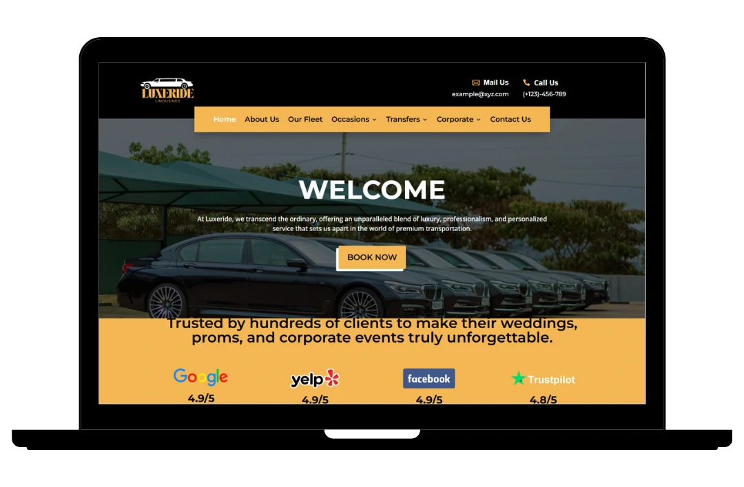 Wordpress-Website-For-Car-rental Luxen – Limo Website Template