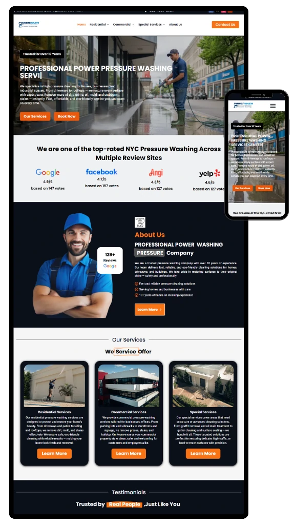 Wordpress-pressure-wash-Website Design Wordpress pressure wash Website Design