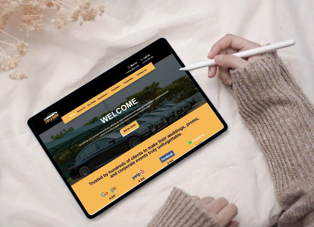 wordpress-Car-Rental-Website-Template limousine website template
