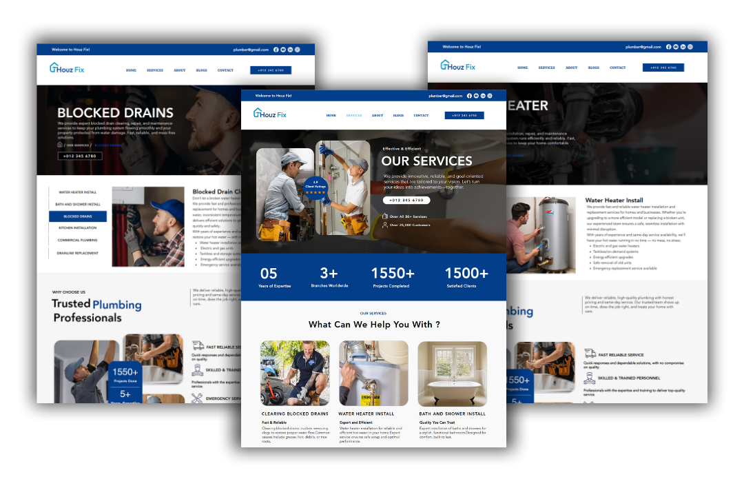 hvac service and location pages