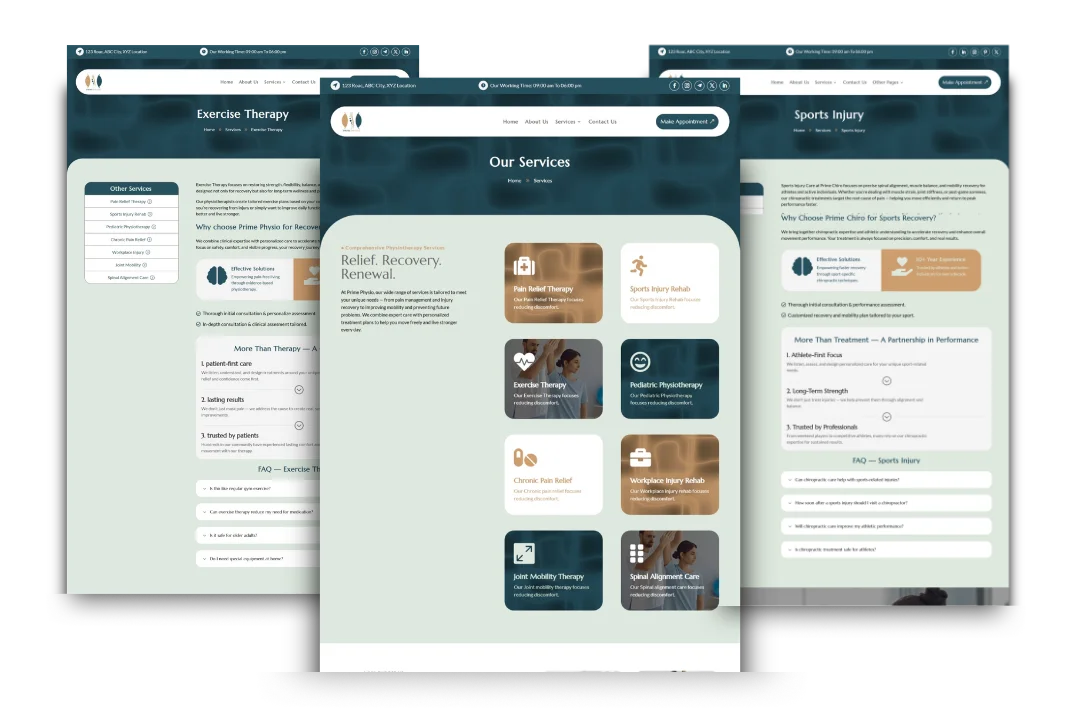 hvac service and location pages