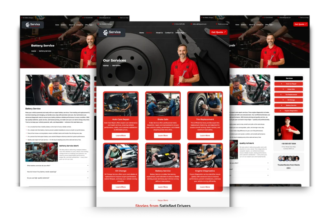 hvac service and location pages