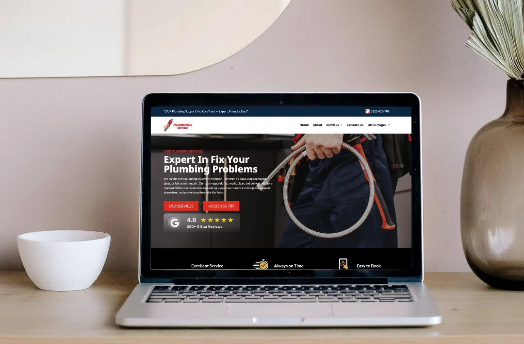 A professional showcase of the Elara WordPress theme for marketing agencies, featuring a luxury monochrome design. The layout is displayed across a desktop monitor, tablet, and smartphone, highlighting a 98 performance score and positive 5-star testimonials from James and Sarah.