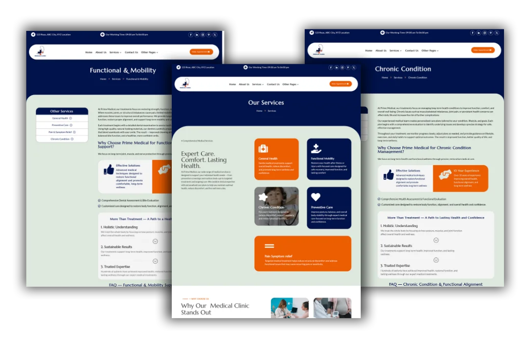 hvac service and location pages
