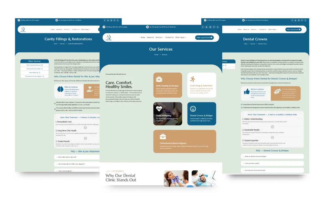 hvac service and location pages