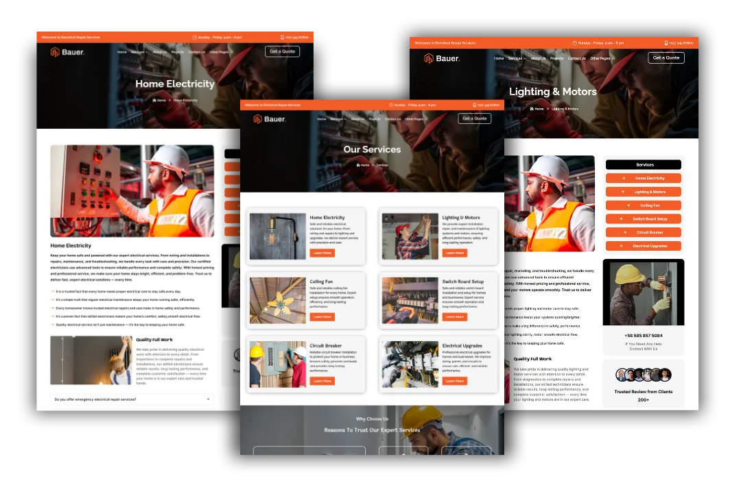hvac service and location pages