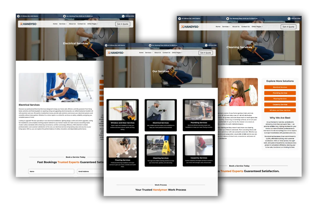 hvac service and location pages