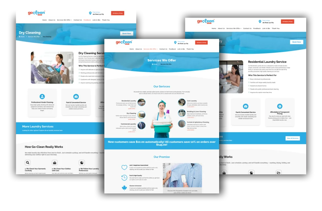 hvac service and location pages