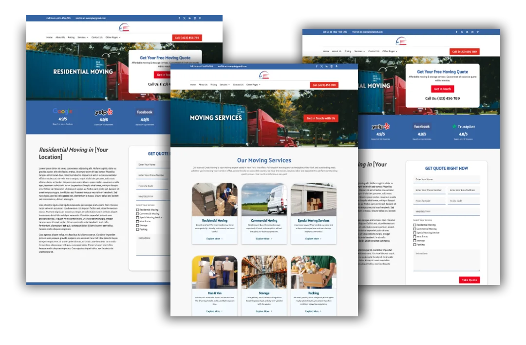 hvac service and location pages