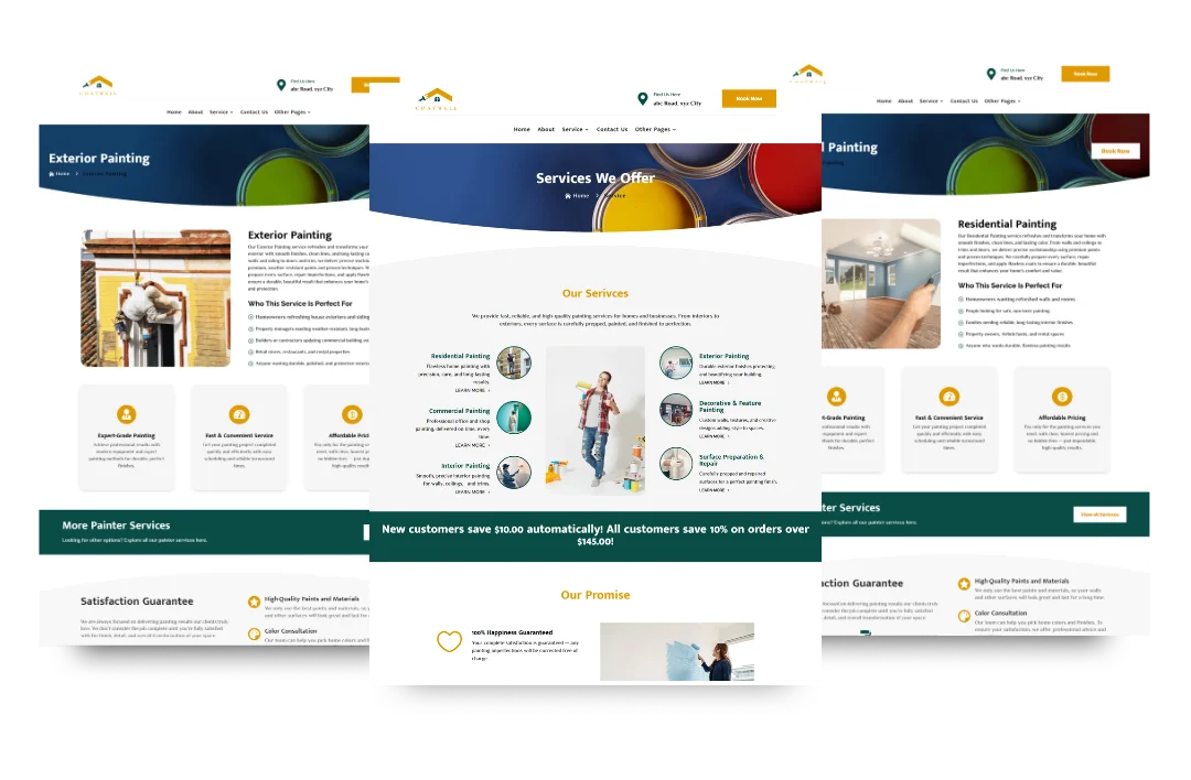 hvac service and location pages