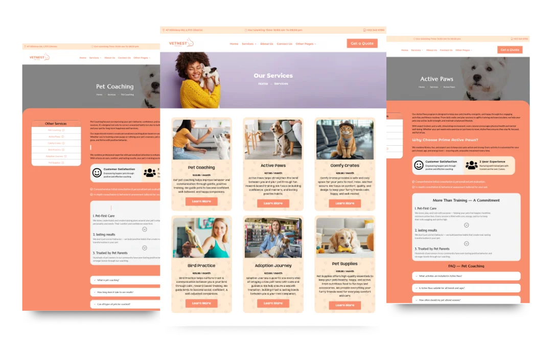 hvac service and location pages