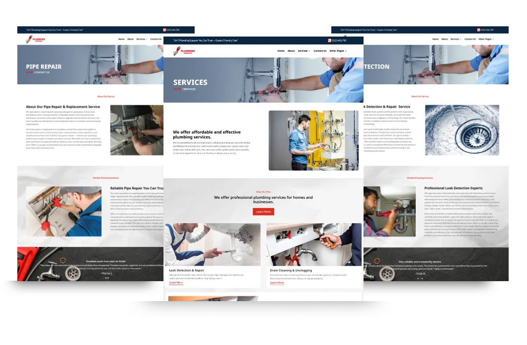 hvac service and location pages