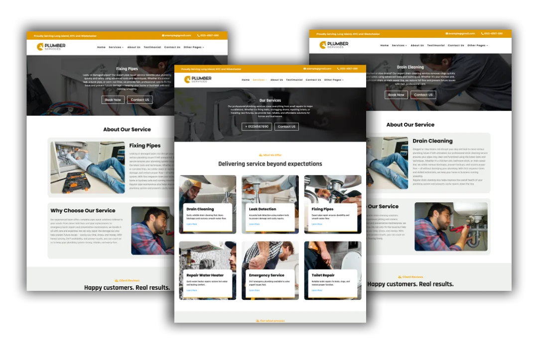 hvac service and location pages