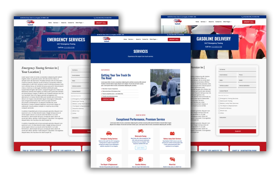 hvac service and location pages