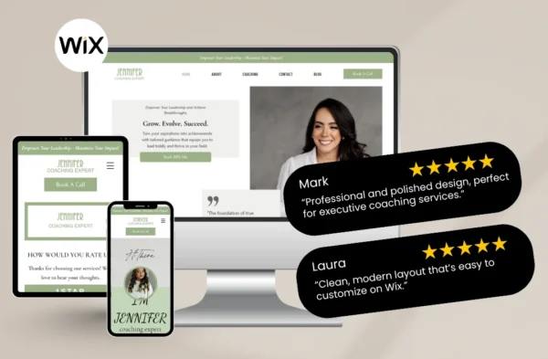 Executive Coach Wix Website Template for Coaches & Consultants