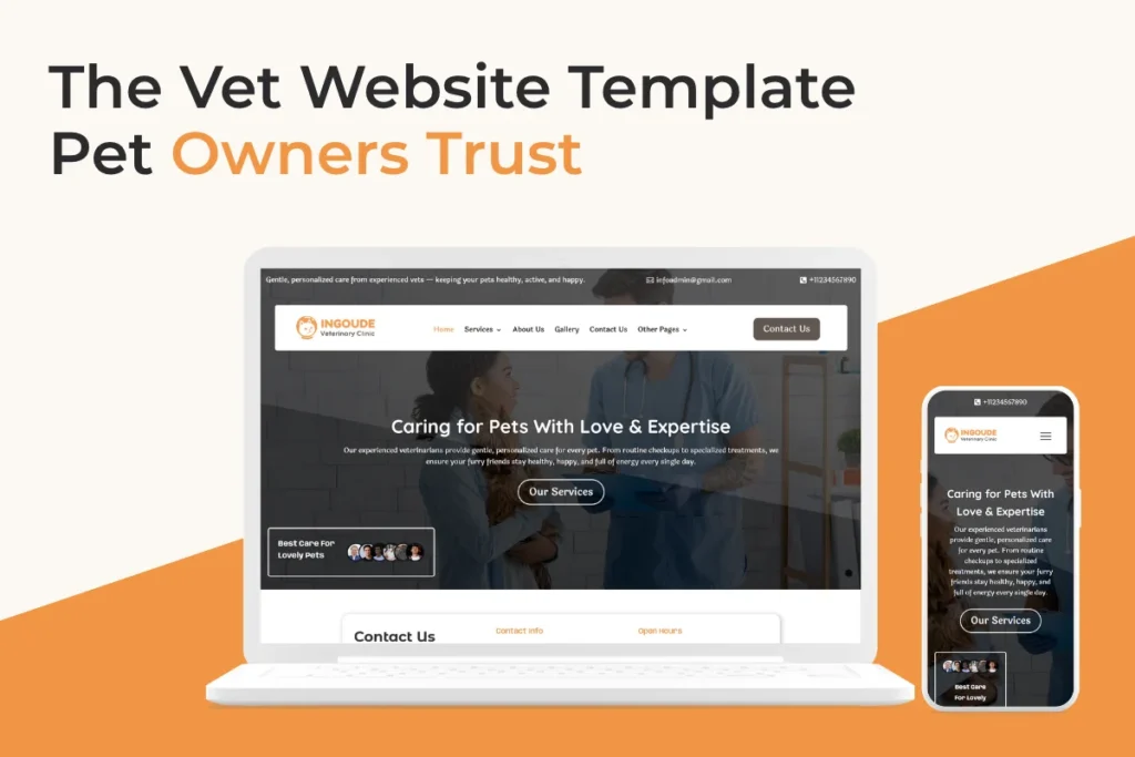 What Makes a Veterinary Website Template Actually Look Trustworthy