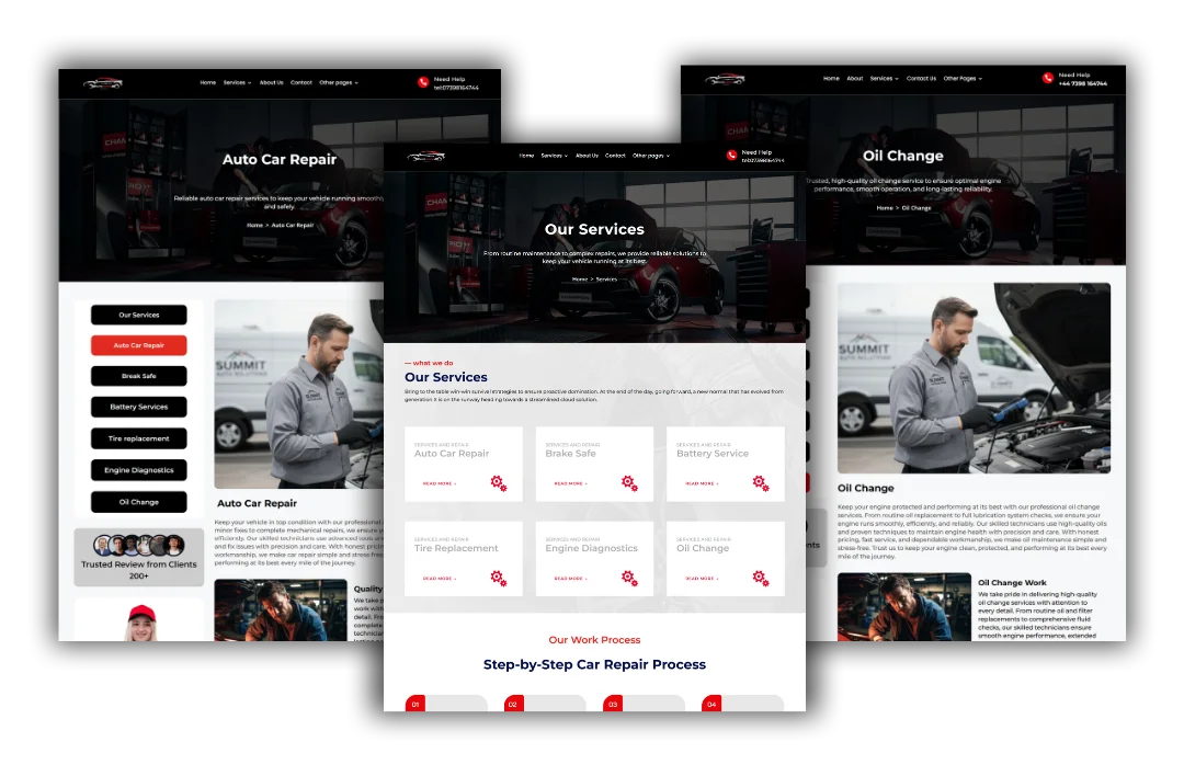 hvac service and location pages